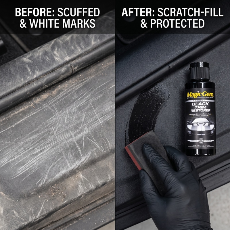 Trim Restorer Plastic - Rénovateur de plastique pour caoutchouc automobile,